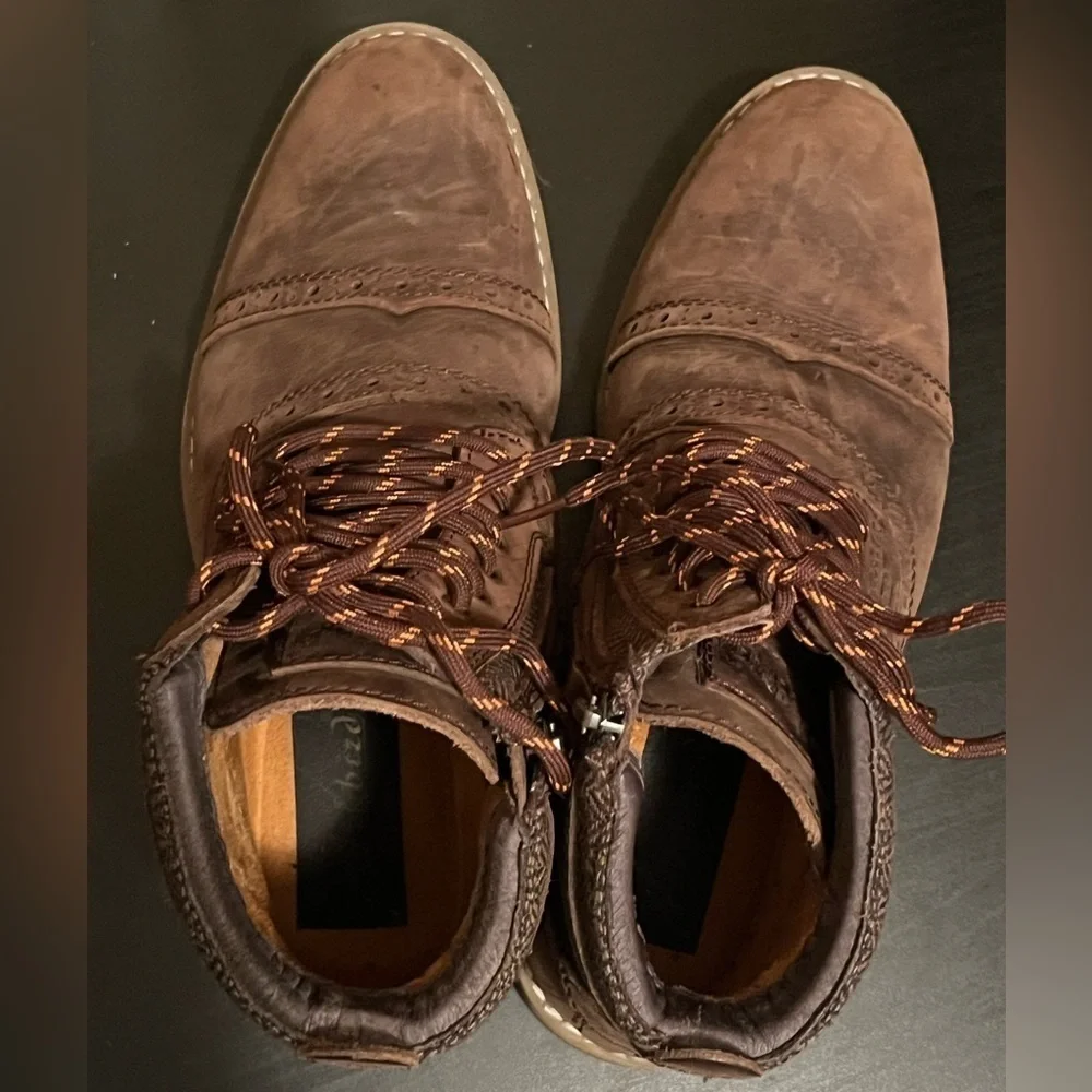 Arkbird Men's Chelsea Boots Leather Chukka Ankle Boots with Zipper